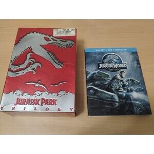 Jurassic Park & Jurassic World 5-Movie Collection Lot (DVD + Blu-Ray) – Complete